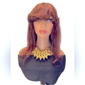 BC234 Brazilian straight non lace human hair wig-16”